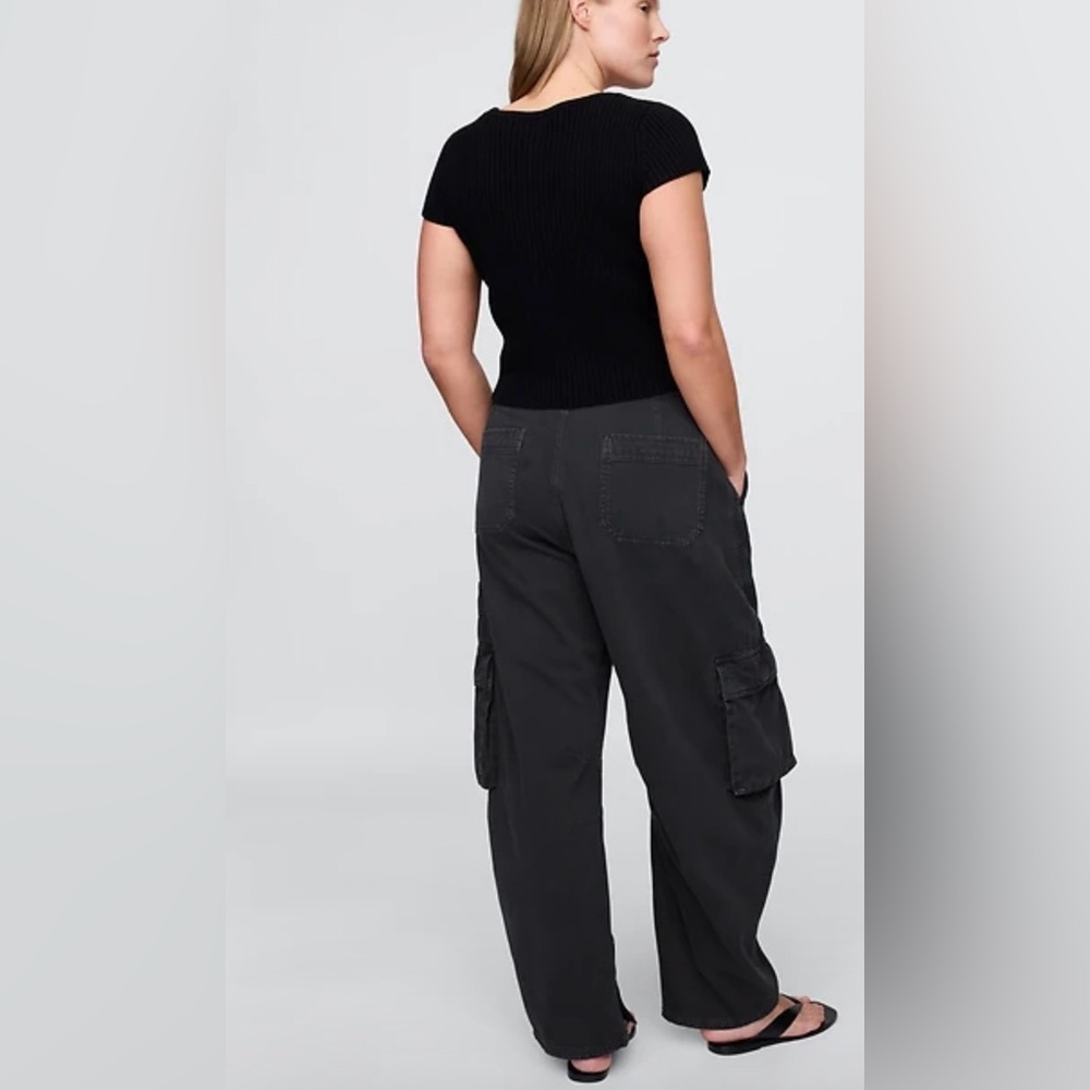 Gap|Women’s Black Cargo Jogger Pants with Comfortable Elastic Waist,XL•••staple